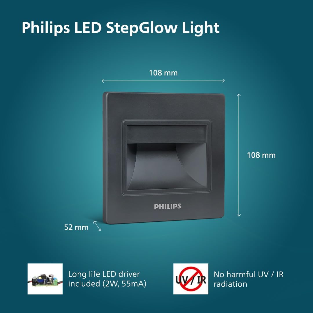 Philips 2W Decorative LED Step Light (Pack of 20)