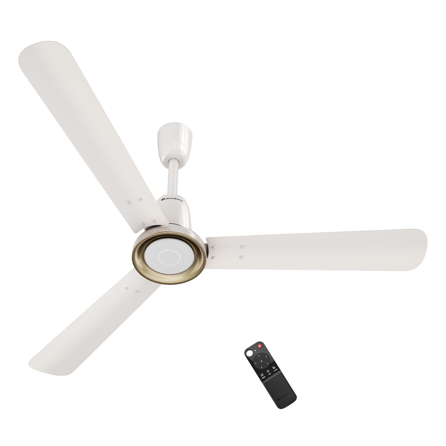 atomberg Studio Nexus Smart 1200mm BLDC Ceiling Fan with IoT & Remote Control | BEE 5-star | Newly Launched | High Air Delivery with Moonbeam Light | Low noise | 5 Year Warranty| Pearl White