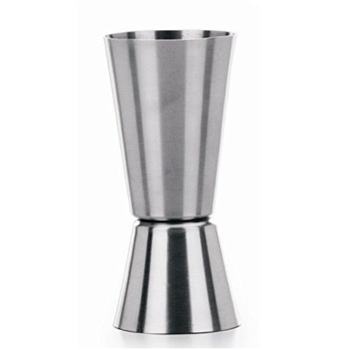 Dynore Stainless Steel Double Sided Tall Peg Measure 30 & 60 ml with 2 Wine Pourer- Set of 3