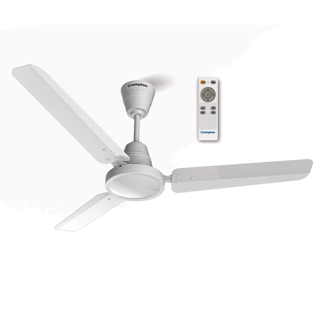Crompton Energion HS 1200 mm BLDC Ceiling Fan with Remote Control | BEE 5 Star Energy Rating | ActivBLDC Technology | Anti-Rust | Superior Air Delivery | 5 Year Manufacturer Warranty | Ivory