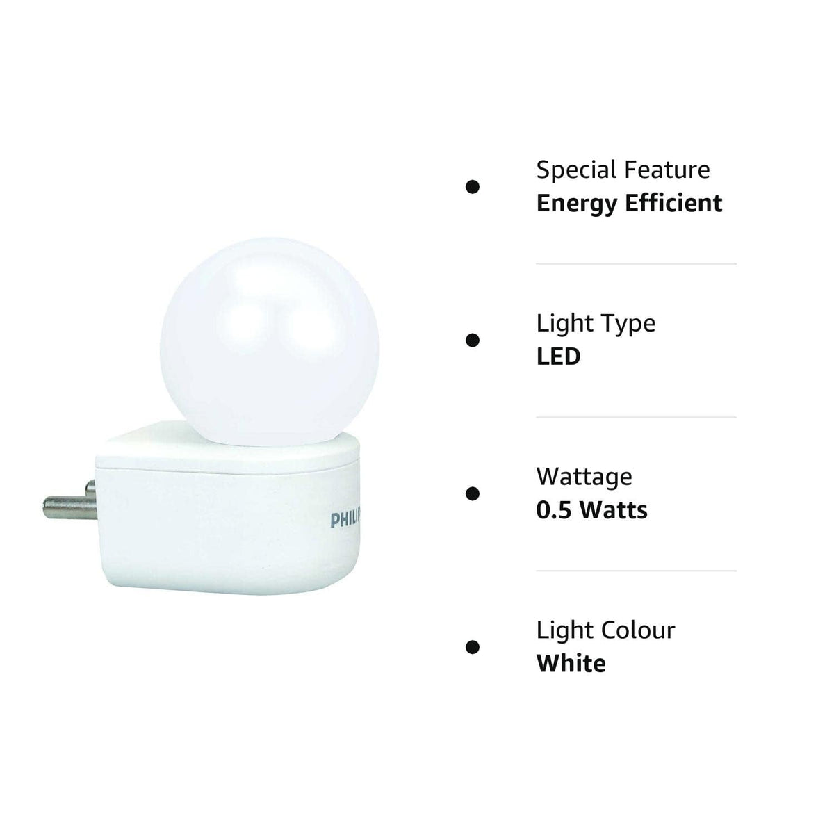Philips 0.5-watt LED Bulb (Pack of 6)