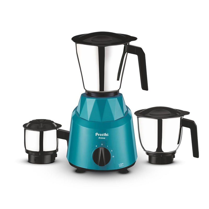 Preethi Prime Stainless Steel Mixer Grinder for Kitchen, 750 Watt, Green