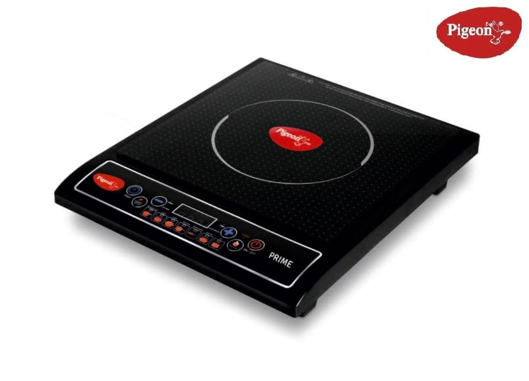 Pigeon Prime 15794 Induction Cooktop (Black, Push Button)