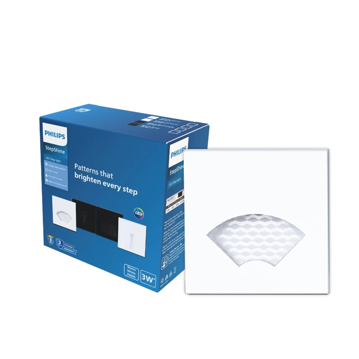 Philips 3W StepShine LED Step Light (White, B0GF8NTYL1)