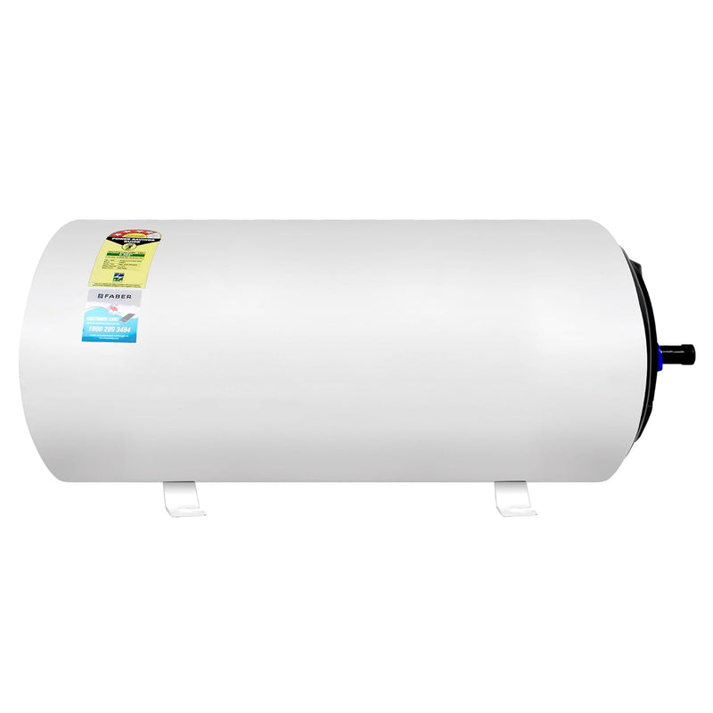 Faber Jazz 25L Horizontal (LH) Storage Water Geyser |Free Pipe and Installation|12 Safety Features, Glassline Coated & C