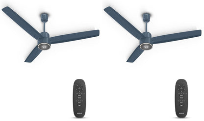 Havells FAB BLDC ULED Ceiling Fan 1200mm, 5 star, LED Speed Indicator, 380 RPM, Up to 65% Savings,Reverse Rotation,4 Speed Modes,Low Wattage 30W,Low Noise,Air Flow:225 CMM, 3 Year Warranty, Denim Blue