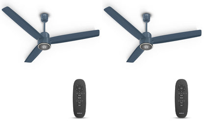 Havells FAB BLDC ULED Ceiling Fan 1200mm, 5 star, LED Speed Indicator, 380 RPM, Up to 65% Savings,Reverse Rotation,4 Speed Modes,Low Wattage 30W,Low Noise,Air Flow:225 CMM, 3 Year Warranty, Denim Blue