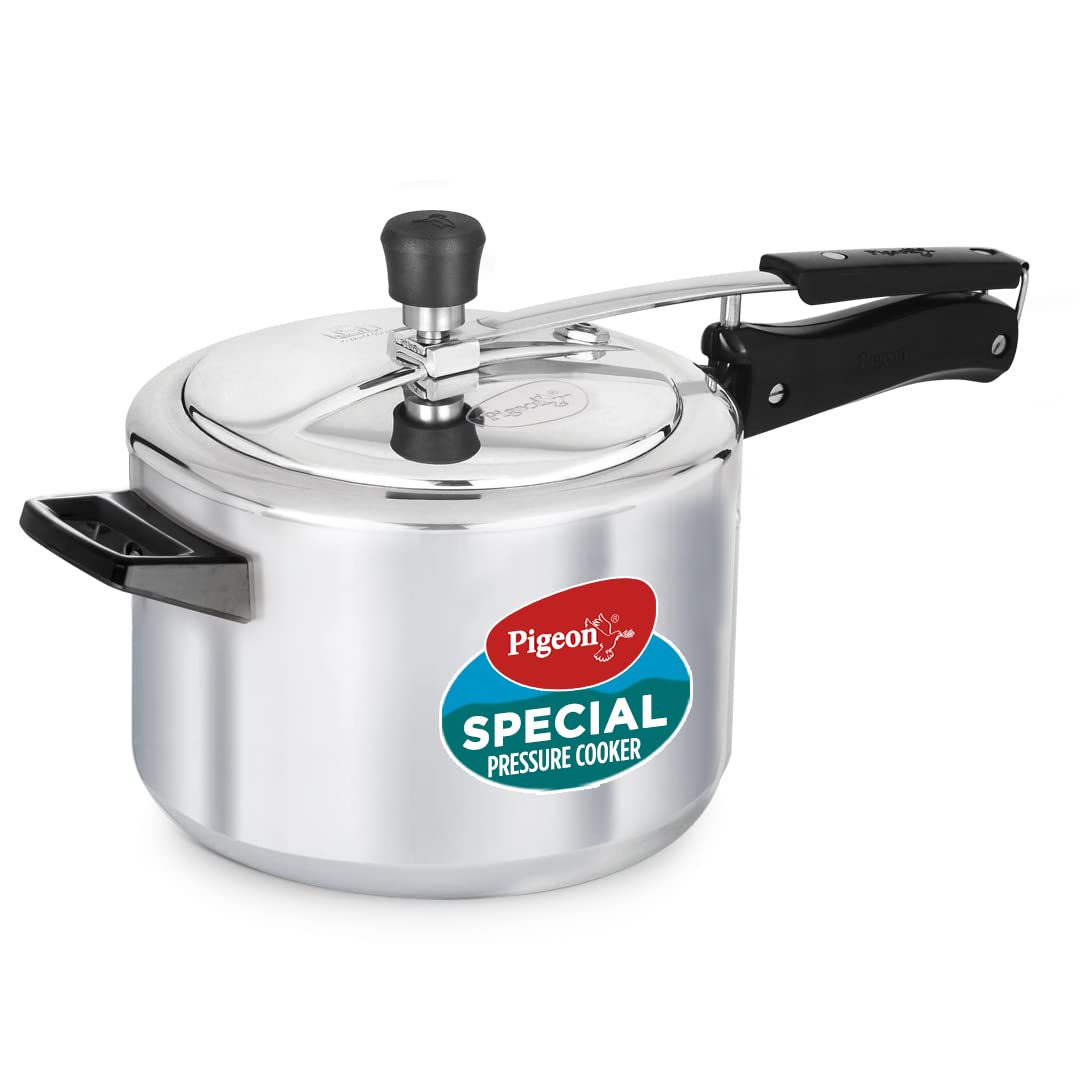 Pigeon by Stovekraft Aluminium Inner Lid Pressure Cooker (Silver) BIS Certified