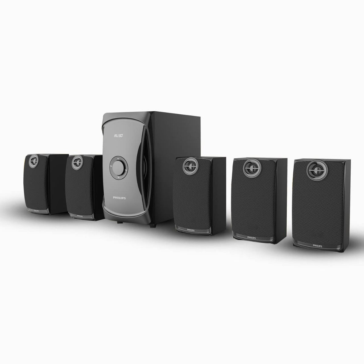 Philips Audio TAV7587 5.1 Channel 100W Bluetooth Multimedia Speaker System with 5 x 15W Satellite Speakers
