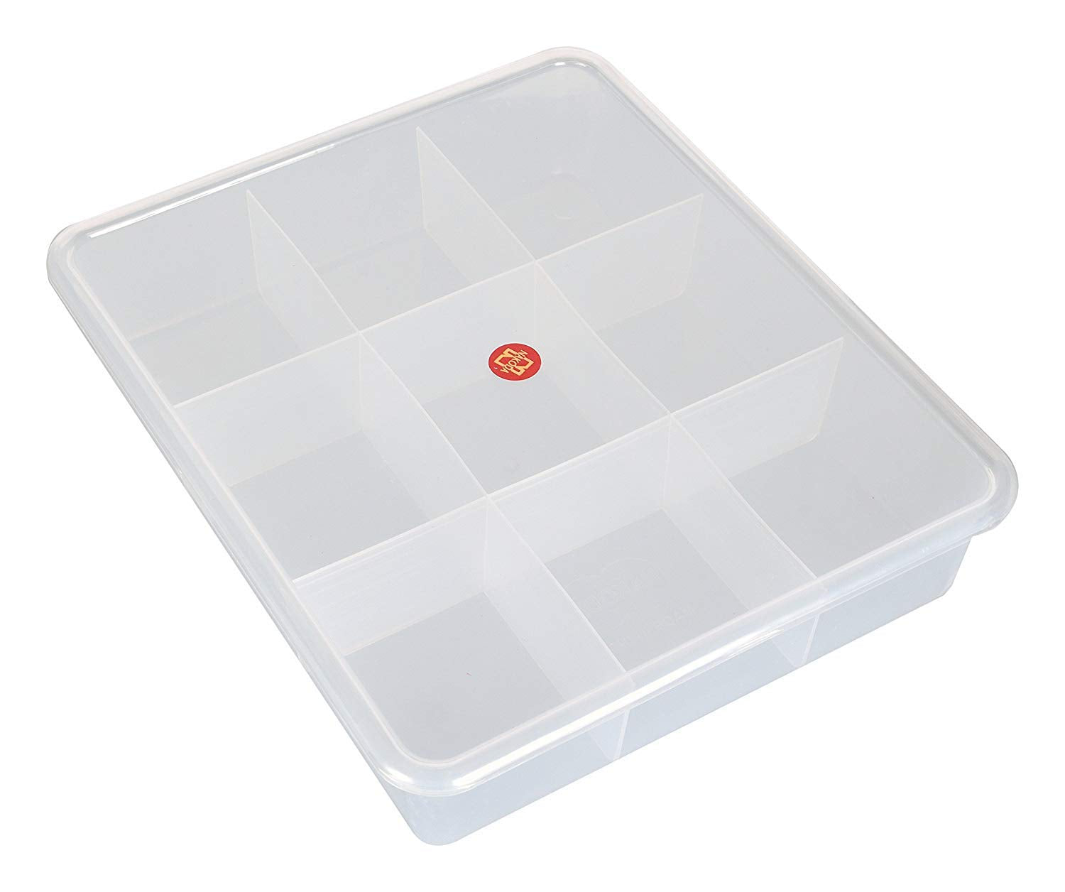 9 Grids High Thickness Plastic Multipurpose Rectangular Big Storage Box with Tight Lid - Big