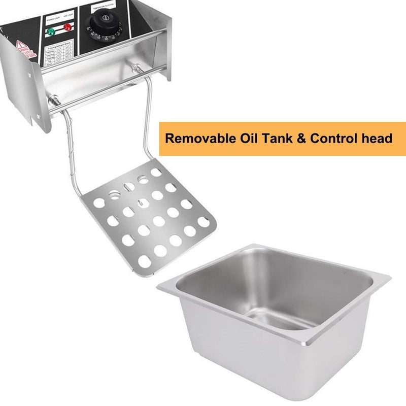 FROTH & FLAVOR 12 Litre Deep Fryer Machine Double Tank with Copper heater