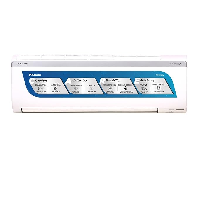 Daikin 1.5 Ton 5 Star Inverter Split AC (Copper,2022,FTKM50U,White)