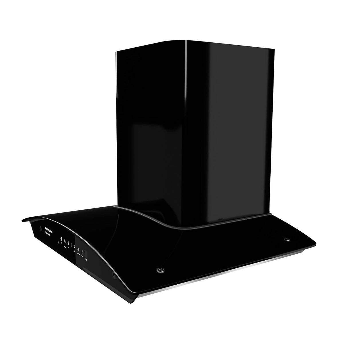 Crompton SensoSmart Curved 60cm Baffle Filter Auto Clean Wall Mounted Chimney Black 1260 CMH - CHD-SSC60BFE-MBL-3