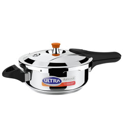 Ultra Duracook Pressure Cooker 3 Litre | AISI 304 Food Grade Stainless Steel Cooker | 10 Years Warranty | High Impact 3-Layer Composite Base | Bakelite Handles | Keeps Food Warm for up to 2 Hours