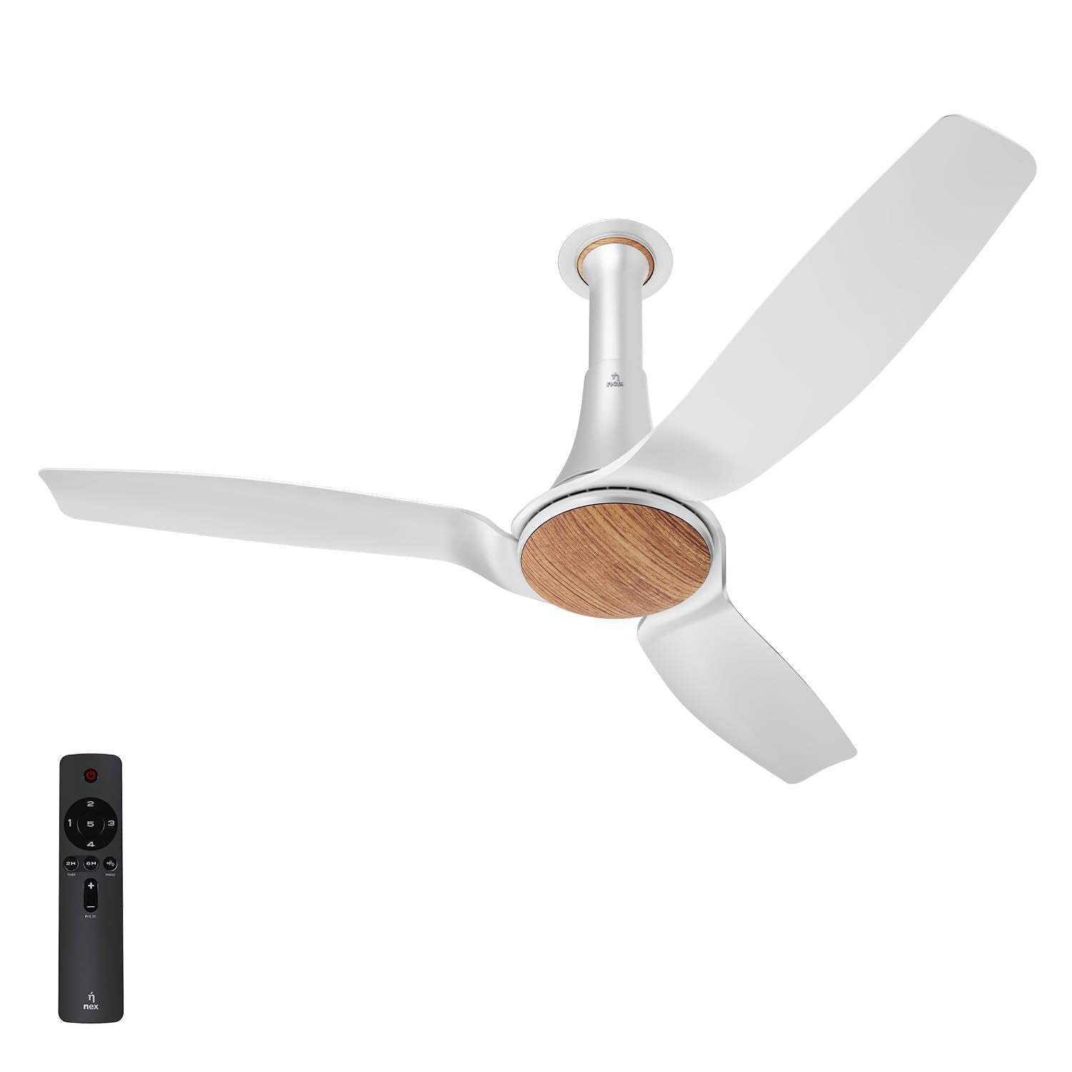 NNEX Dryft A90 1200 mm | BEE star Rated Premium Ceiling Fan | 20% Higher Air Thrust* | Airfluence™ ABS Blades For Low Noise | Adjustable Downrod | 2-Yr Warranty | Free Installation | Slate Gold