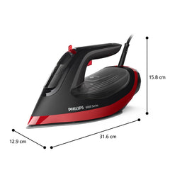 Philips DST6130/40 Steam Iron, Black and Red