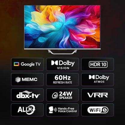 Haier 139 cm (55) S800 Series 4K Ultra HD Smart QLED Google TV 55S800QT-P (Grey)