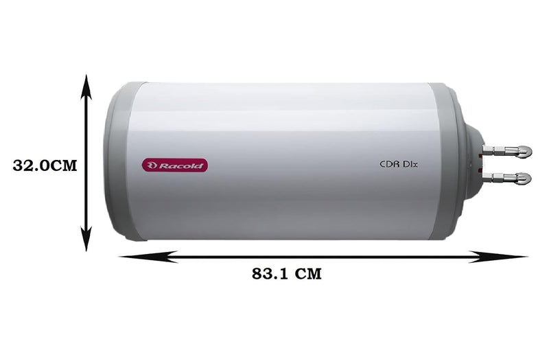Racold CDR Dlx 25ltr Horizontal BEE 4 Star Storage Water Heater(Geyser) with Free Standard Installation & pipes || Rust Proof Body||