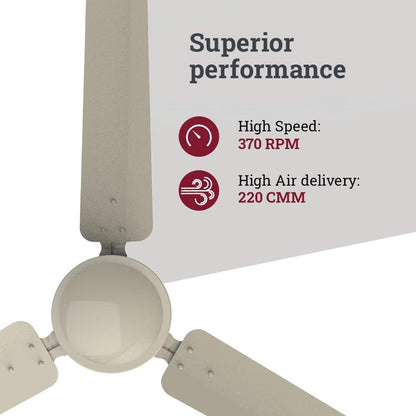 Crompton Energion HS 1200 mm BLDC Ceiling Fan with Remote Control | BEE 5 Star Energy Rating | ActivBLDC Technology | Anti-Rust | Superior Air Delivery | 5 Year Manufacturer Warranty | Ivory