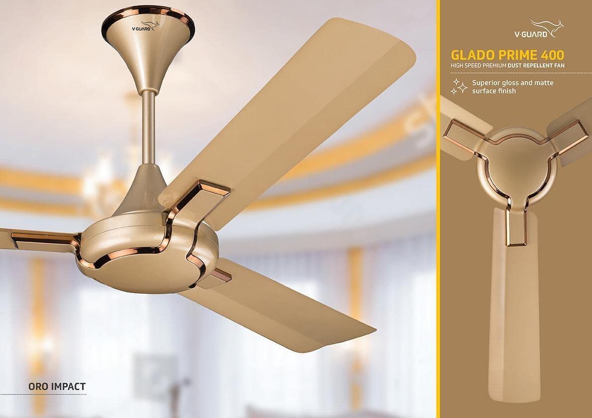 V-Guard Glado Prime 400 1200 mm Silent Operation Ceiling Fan