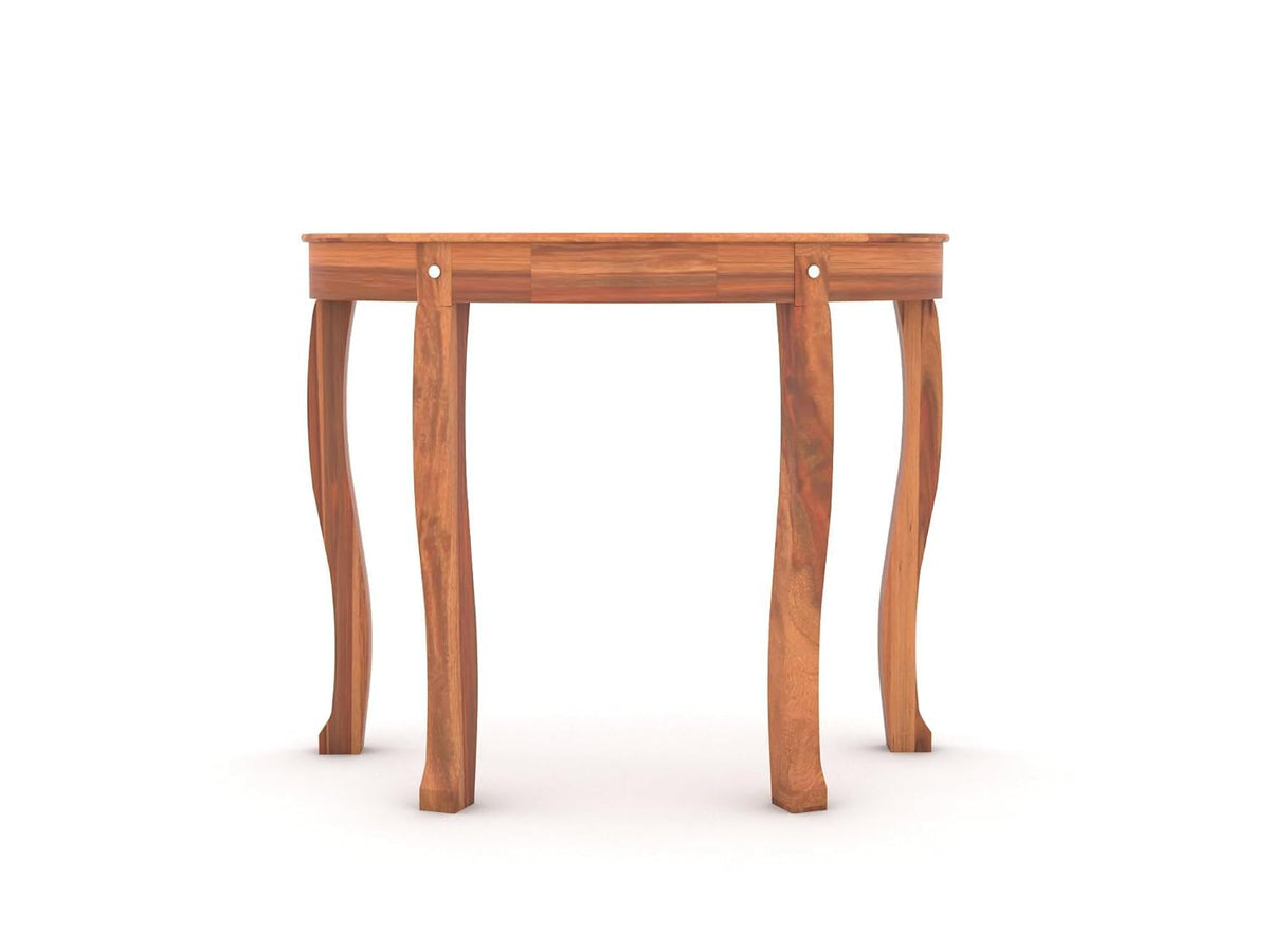 Solid Sheesham Wooden Console Table for Living Room, Entryway, Outdoor, Home Decor, Dining Room (Half Round)