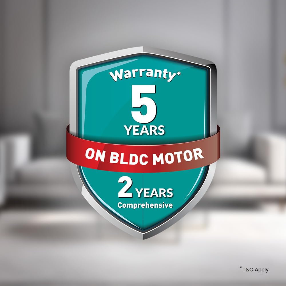 KUHL Luxus C3 1320 mm Stylish 65% Power Saving BLDC Ceiling Fan with Remote | Night & Down Light |29W | BEE 5 Star | Low Noise | IoT Operate via Mobile & Alexa|Reverse Mode |Free Installation |Copper