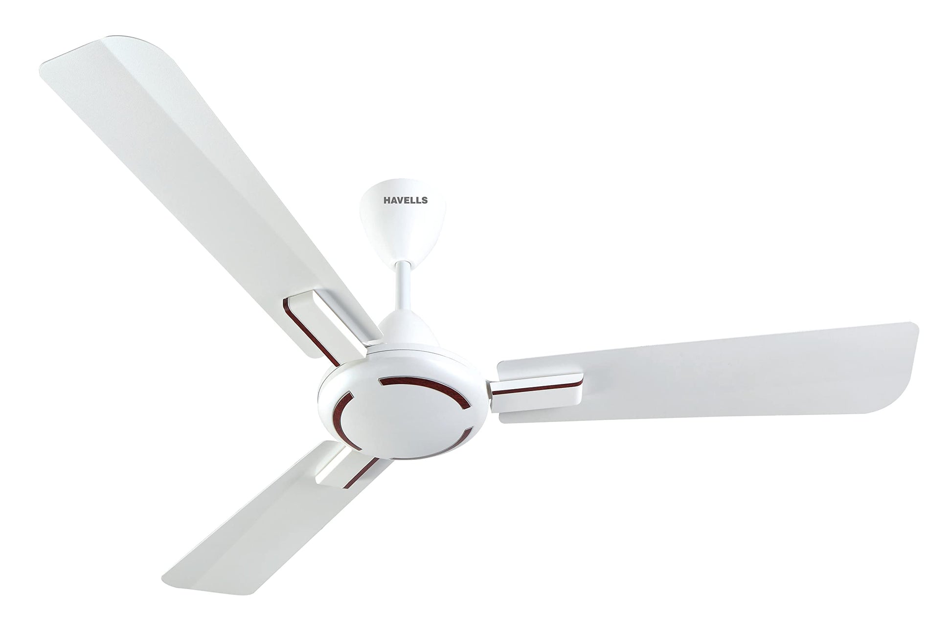 Havells 1200mm Ambrose ES Ceiling Fan|Premium Finish, Decorative Fan, Elegant Look, High Air Delivery, Energy Saving, 100% Pure Copper Motor|2 Year Warranty by Brand|(Pack of 1, Gold Mist Wood) 1 Star
