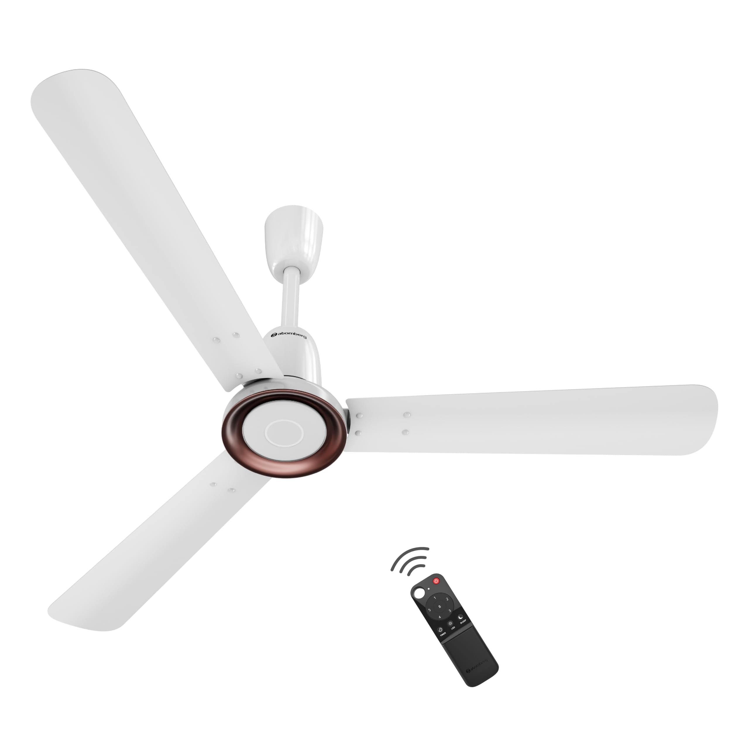 atomberg Studio Nexus 1200mm BLDC Ceiling Fan with IoT & Remote Control | BEE 5-star | New Blade Design | High Air Delivery with Moonbeam Light | Low noise | 5 Year Warranty | Midnight Black