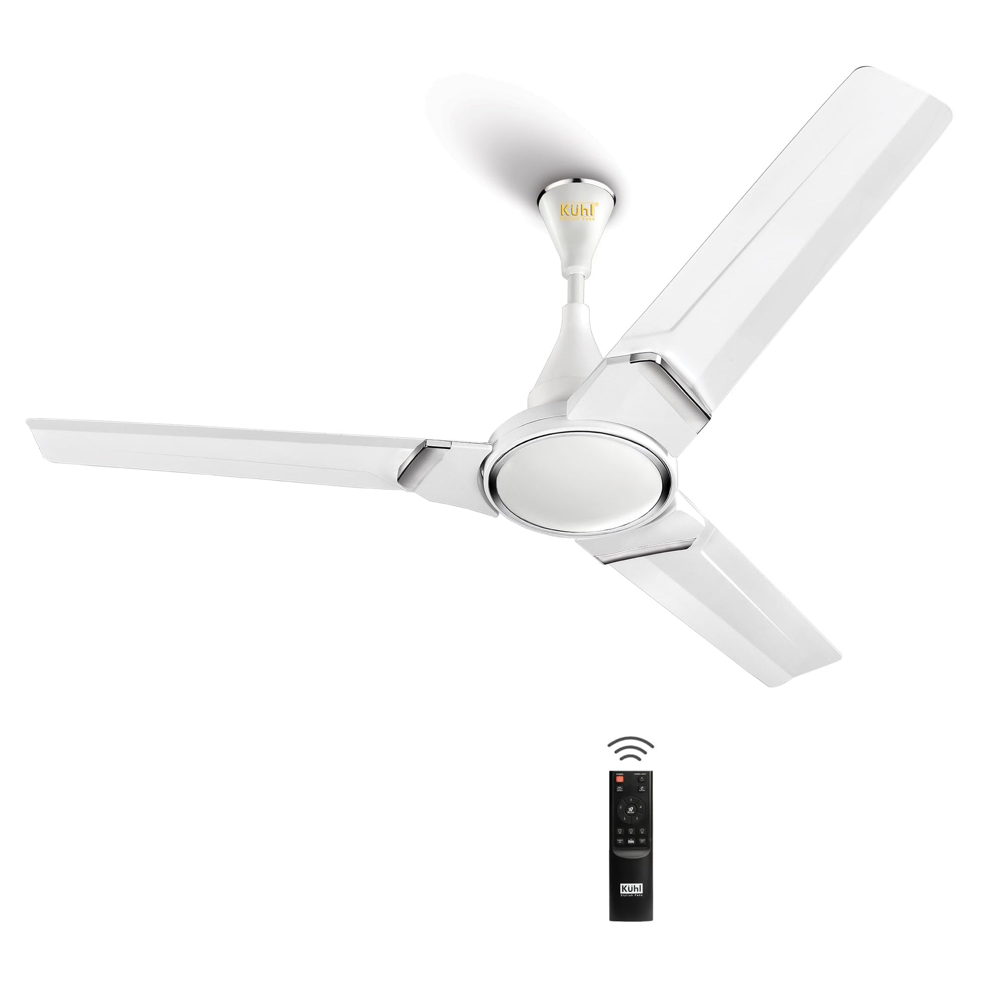 KUHL Prima A5 1200Mm Bldc Ceiling Fan With Remote | Inr 300 Off On Exchange | 5 Star Rated | High Airflow | Saves Up To 65% Electricity | 5-Year Warranty | White