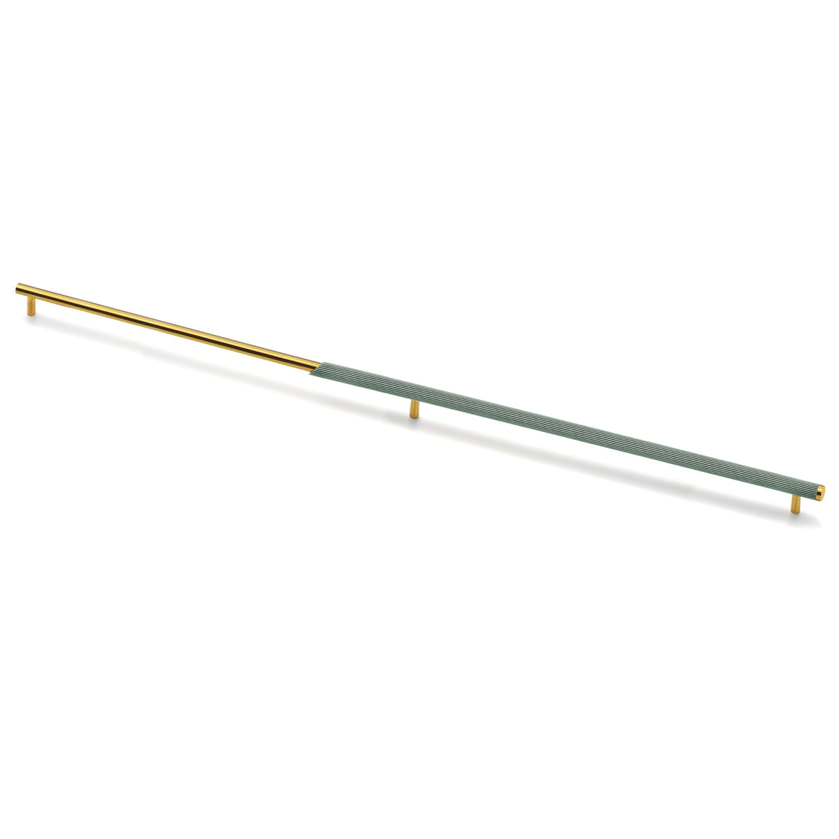 Plantex Stainless Steel & Aluminium Cabinet Handle/900mm Wardrobe Handle for Home/Cupboard Door Pull-Push Handles for Hotel/Office - Pack of 1 (Green & Gold)-1
