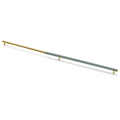 Plantex Stainless Steel & Aluminium Cabinet Handle/900mm Wardrobe Handle for Home/Cupboard Door Pull-Push Handles for Hotel/Office - Pack of 1 (Green & Gold)-1