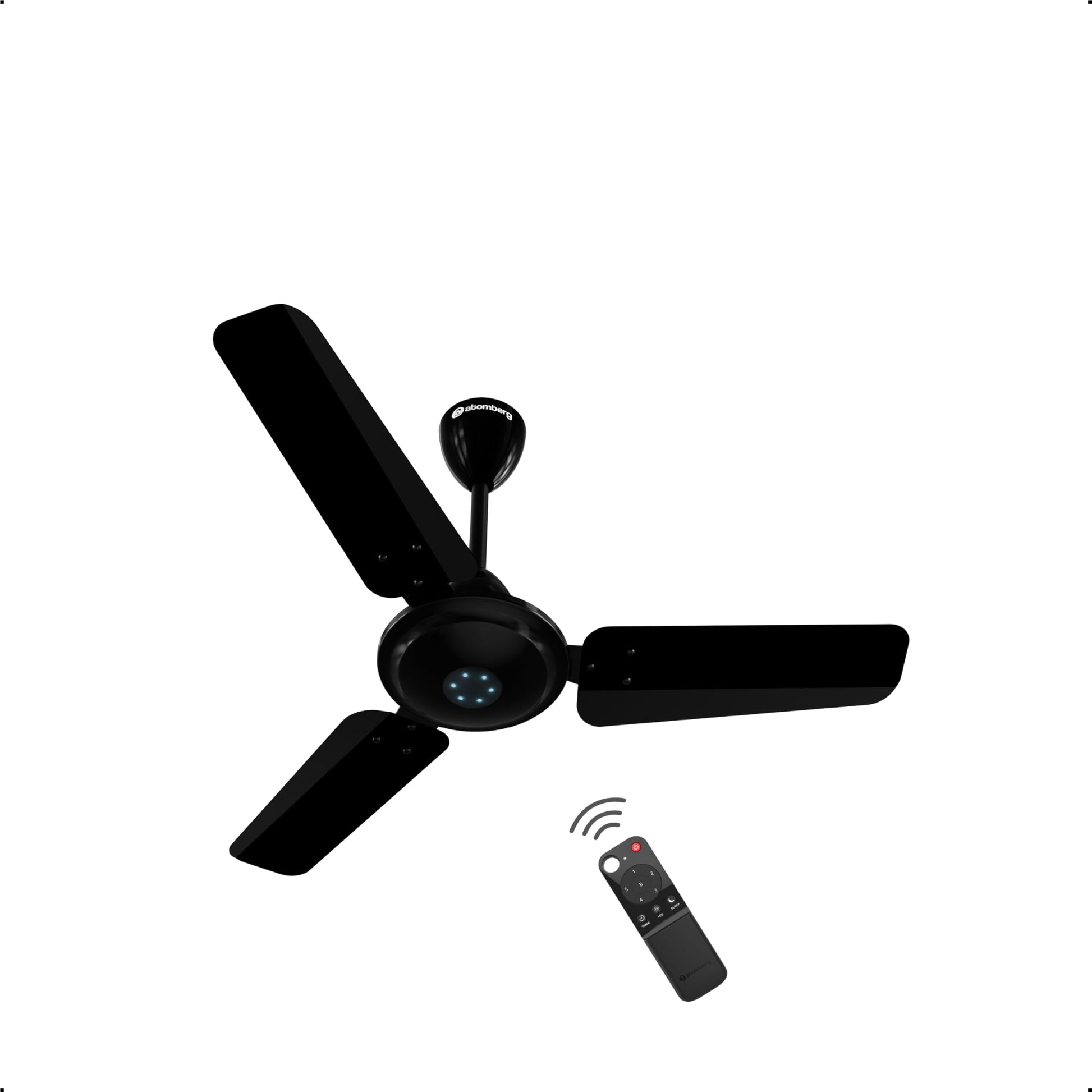 atomberg Ikano 600mm BLDC Ceiling Fan with Remote | BEE 5 star | High Air Delivery | LED Speed Indicator | Low Noise | Timeless Design with Power Saving | 3 Year Warranty| Gloss White