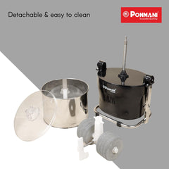Ponmani Power - 2Ltr Tilting Wet Grinder (Black)