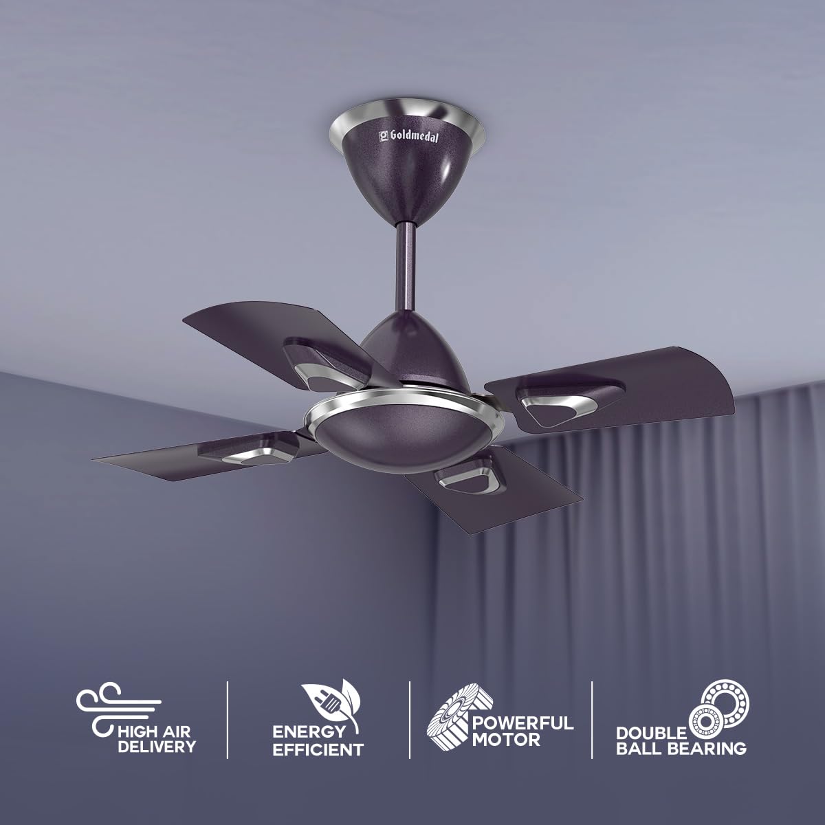 Goldmedal Eva Prime 600 mm Ceiling Fan (Royal Lavender)