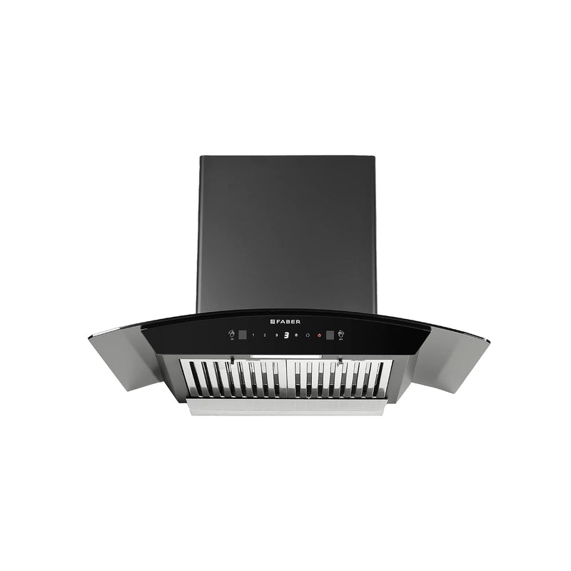Faber 75 cm 1500 m³/hr Autoclean Curved Shape Kitchen Chimney | Touch and Gesture Control |2 yrs comprehensive on produc