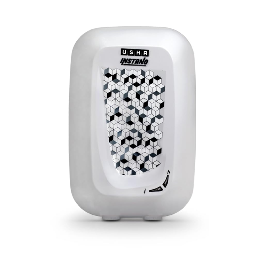 USHA Instano Instant 1-Litre Verticle Water Heater (Moonlight White),Free Installation