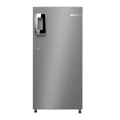 Bosch 187 L, 4 Star, Single Door Refrigerator with Industry's largest vegetable box* & Beverage space (CST18S24NI, Fine steel) 18 Hr Cooling Retention, 2.5x Faster Cooling, Smart inverter compressor