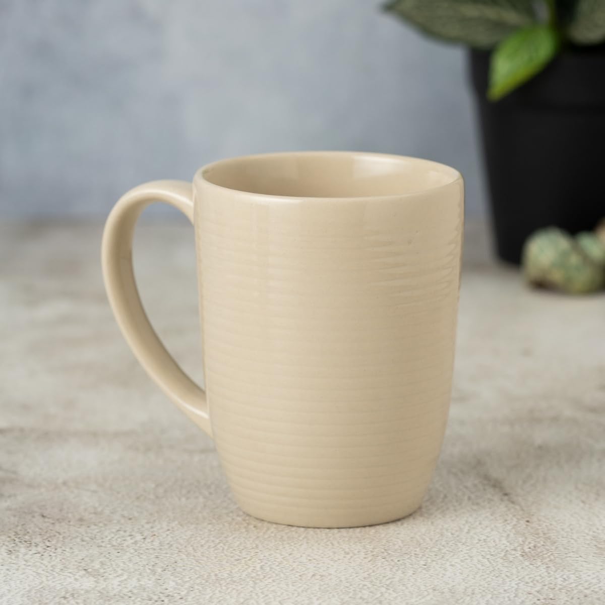 Clay Craft Fine Ceramic Horizon Ivory Cups & Saucer, Set of 12, Cups for Tea & Coffee, Gift Set, Elegant Design for Home and Kitchen and Can Be Gifted to Your Loved Ones On Any Occassions