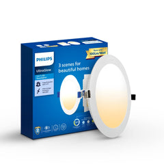 Philips Ultra Glow 10-watt Round LED Downlighter (Pack of 4)