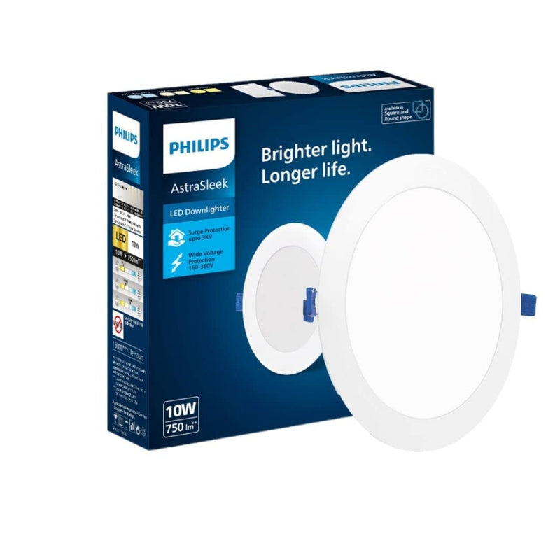 Philips Polycarbonate Astra Sleek 10-watt Round LED Downlighter