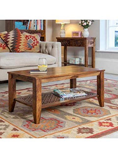 Coffee Table for Living Room | Center Table | Carved NET Coffee Table | Provincial Teak Finish