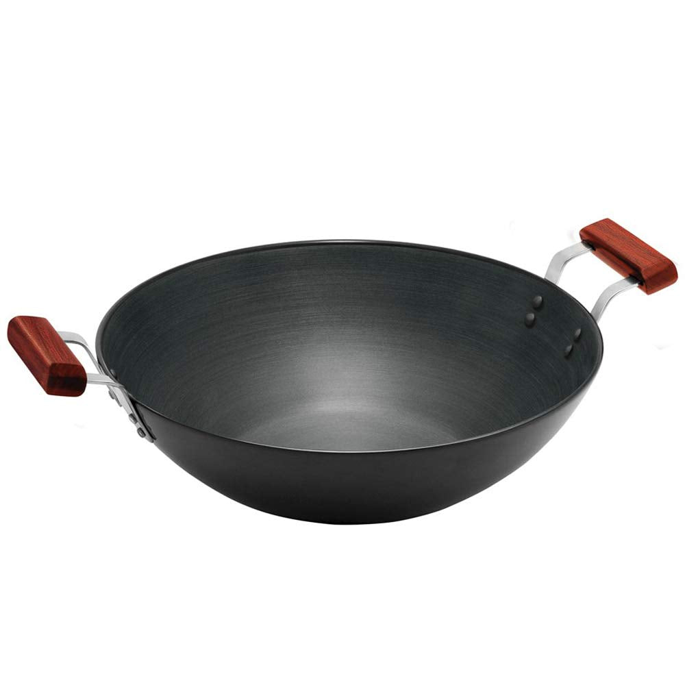 Hawkins Futura 2.5 Litre Fish Fry Kadhai, Hard Anodised Deep Fry Pan with Glass Lid, Round Bottom Kadai, Black (AFFK25G)