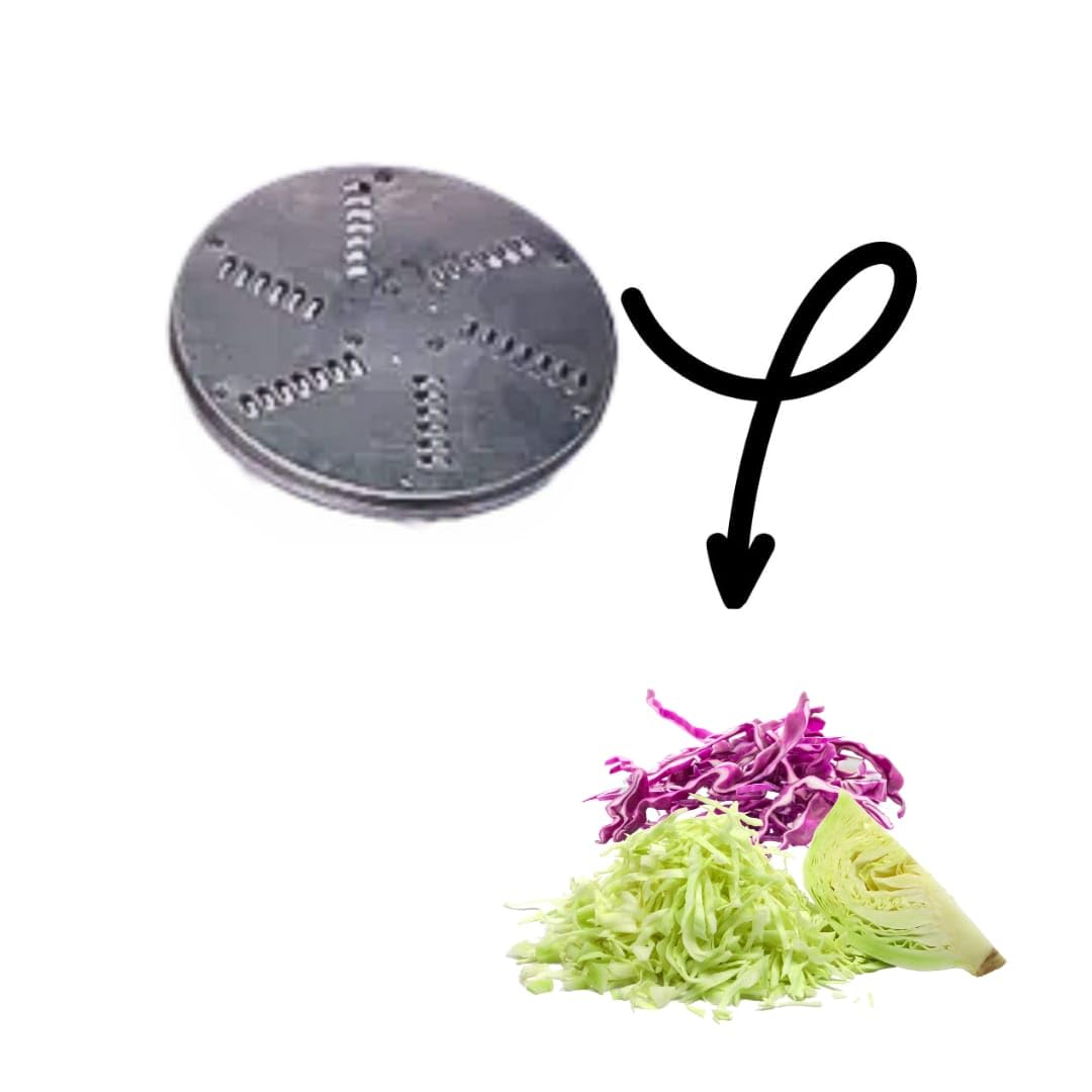 KRN Cabbage Grating Machine Red for Hotels & Restaurant with Stainless Steel Blade Grater Output 150kgs/hr Commercial Use Only