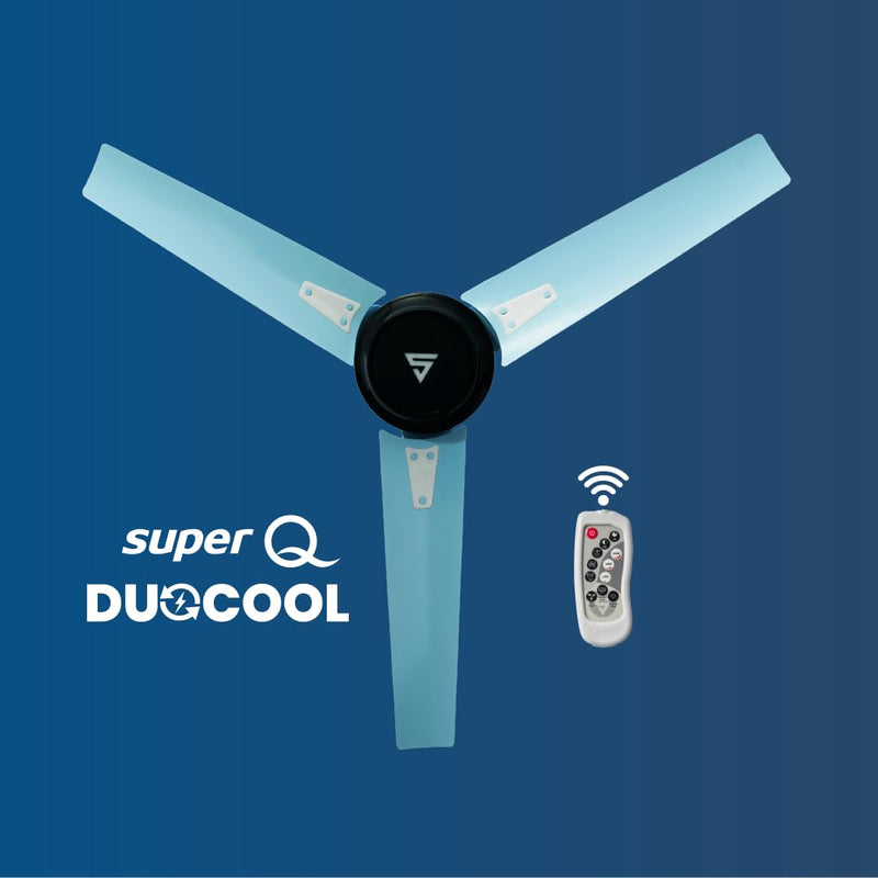 Superfan SuperQ Duocool 1200 mm BLDC Smart Ceiling Fan with IoT & Remote (Onyx Marine)-3