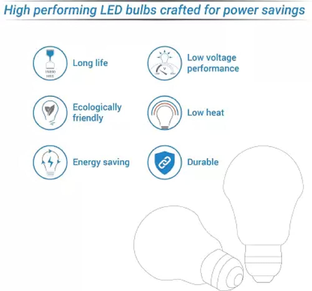 Philips 0.5 W Standard 2 Pin LED Bulb (White, Pack of 6)