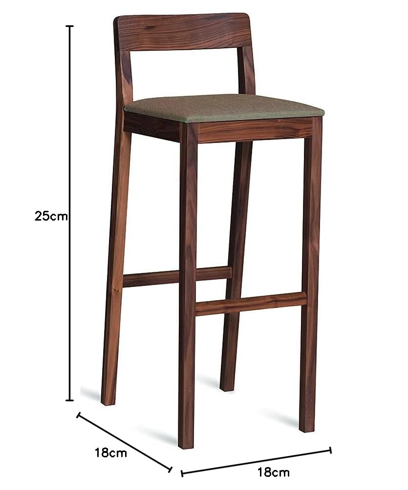 Solid Sheesham Wood Bar Chair for Living Room | Counter Chair for Kitchen | Sitting Chair for Home | Office | C