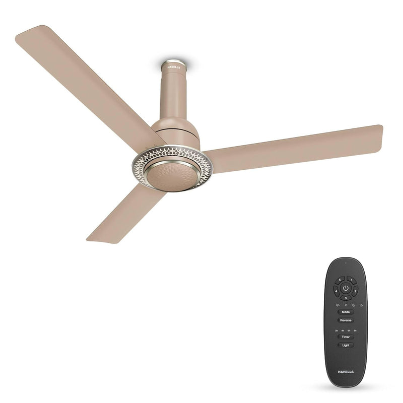 Havells CERA BLDC 1200 mm Premium Underlight Ceiling Fan with Remote (Champagne)-1