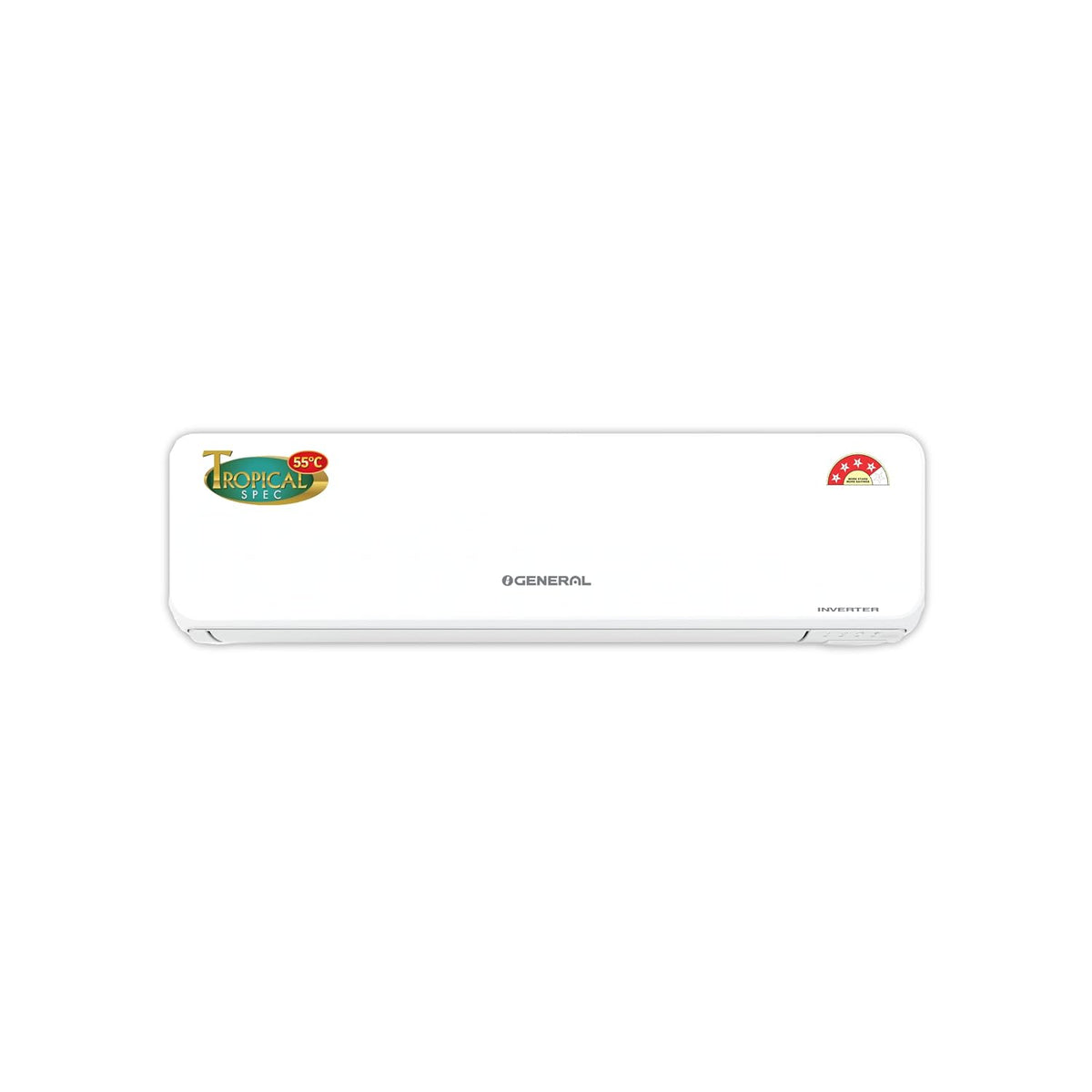 O General GENERAL 1.5Ton BEE 2026 4 Star Rated,Hot & Cold Inverter Split AC(ASGG18KJTA-B,White,Copper,5280W,15m Long Reach Airflow,4 Way Swing,-15°C~55°C)