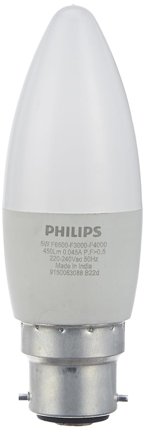Philips LED Candle Bulb SceneSwitch 5W (White, B0HBCC9PB1)