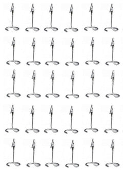 Dynore Stainless Steel Menu Card Holder- Set of 30 Pcs